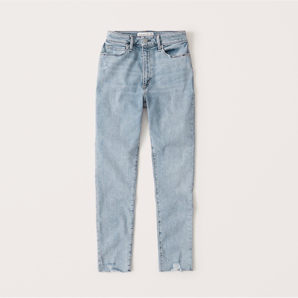 Abercrombie & Fitch Curve Love Super Skinny Jeans - Light Wash 25 Short